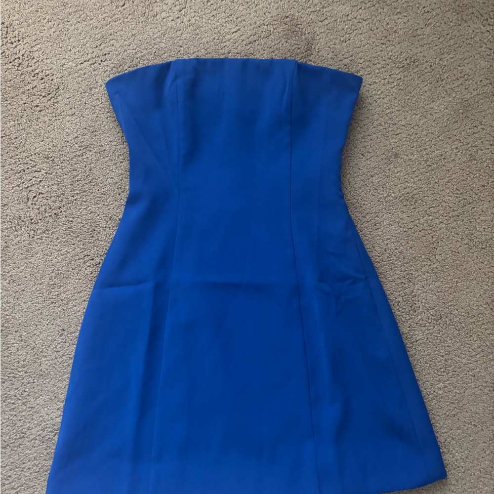 Peppermayo Exclusive - Ayanna Strapless Mini Dress - Cobalt - Picture 4 of 4